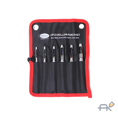 Набор пробойников. 6пр.(3-8мм). на полотне (RF-3691)